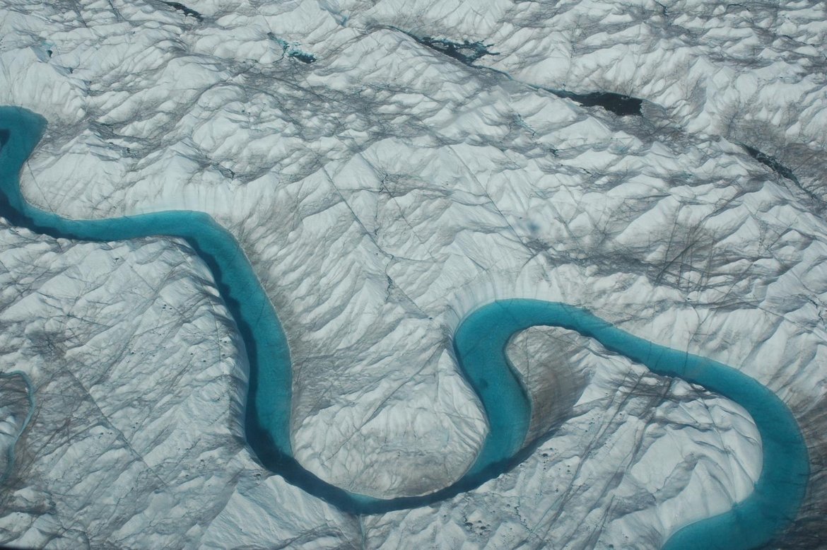 The melting of land-based ice like that seen here in Greenland will also increase freshwater input to the marine environment