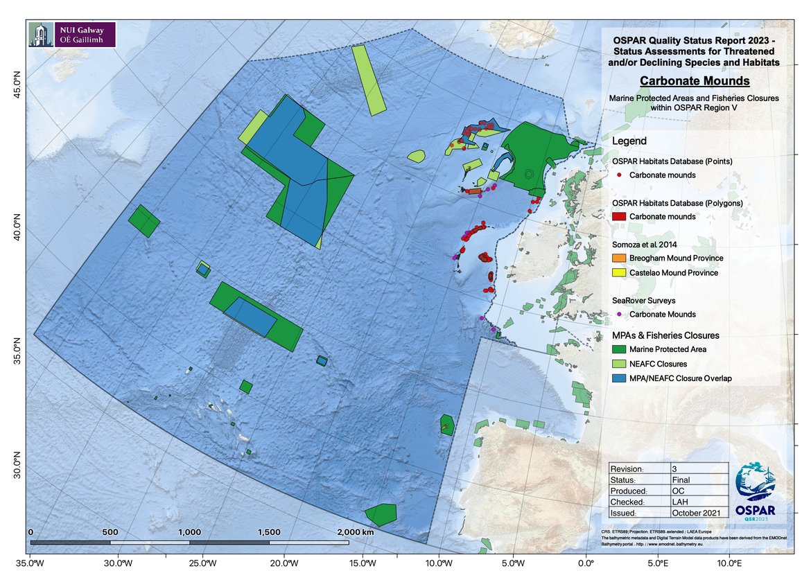 Figure 8: Marine protected areas and NEAFC fisheries closures in Region V