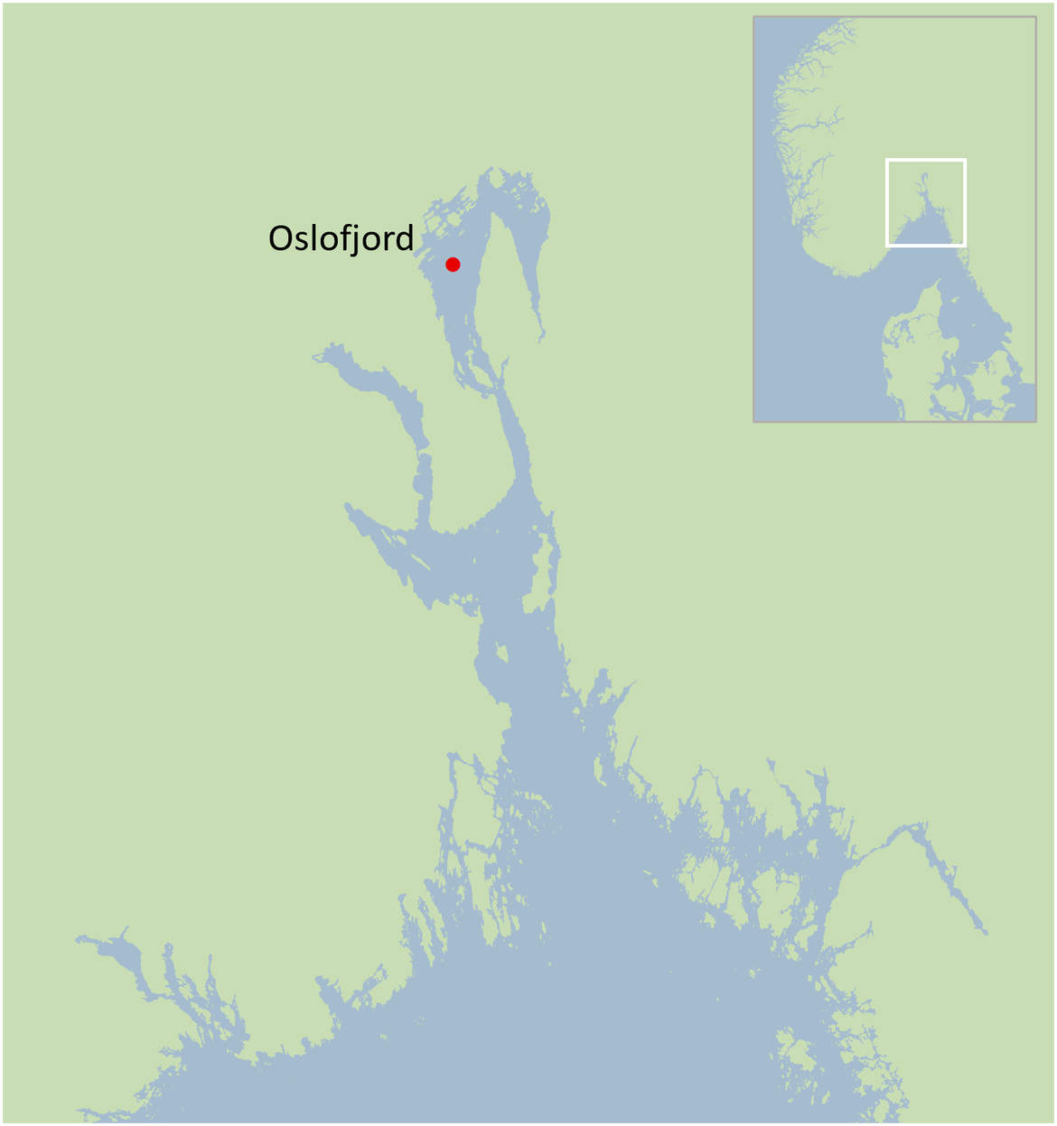 Figure 10: Cod sampling area in Oslofjord area in Norway