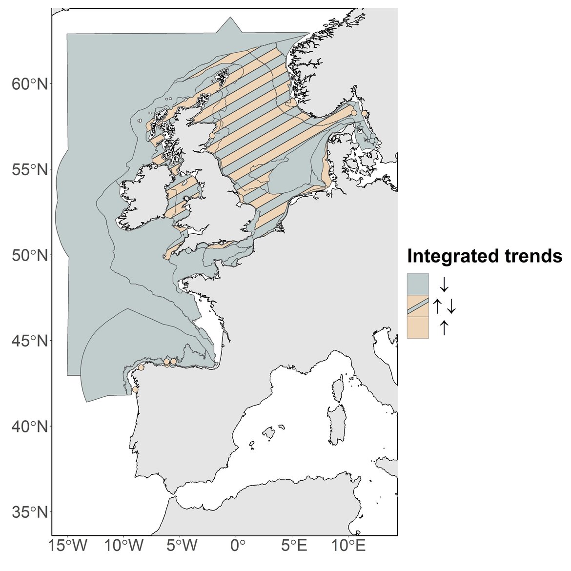 Figure d: Integration between PH2 phytoplankton and zooplankton trends within the different COMP4 assessment units and at the different fixed stations.